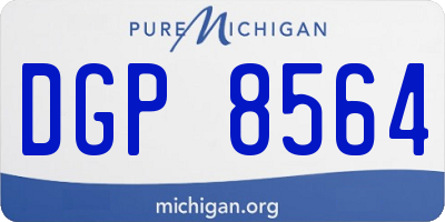 MI license plate DGP8564