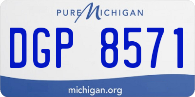MI license plate DGP8571