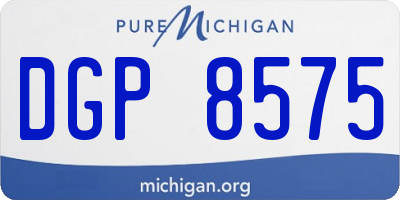 MI license plate DGP8575