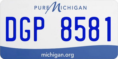 MI license plate DGP8581