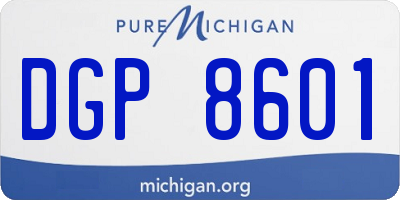 MI license plate DGP8601