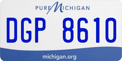 MI license plate DGP8610