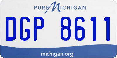 MI license plate DGP8611