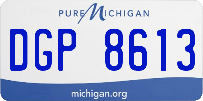 MI license plate DGP8613
