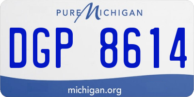 MI license plate DGP8614