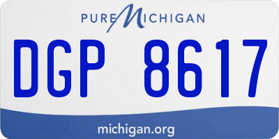 MI license plate DGP8617