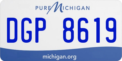 MI license plate DGP8619