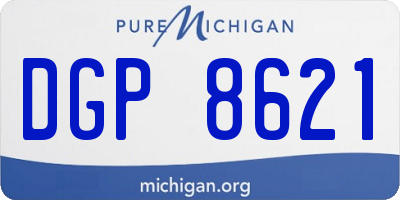 MI license plate DGP8621
