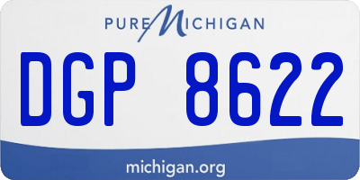 MI license plate DGP8622
