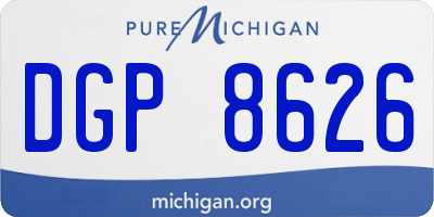 MI license plate DGP8626