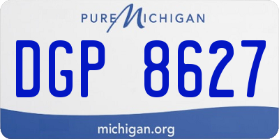 MI license plate DGP8627