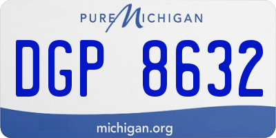 MI license plate DGP8632