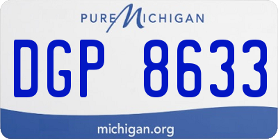 MI license plate DGP8633