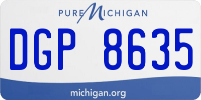 MI license plate DGP8635