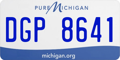 MI license plate DGP8641