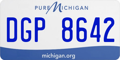 MI license plate DGP8642