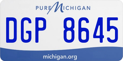 MI license plate DGP8645