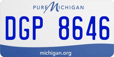 MI license plate DGP8646