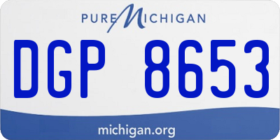 MI license plate DGP8653
