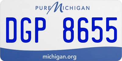 MI license plate DGP8655