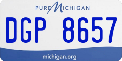 MI license plate DGP8657