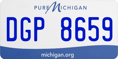 MI license plate DGP8659