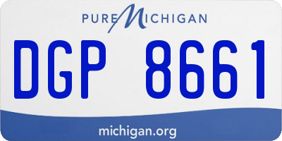MI license plate DGP8661