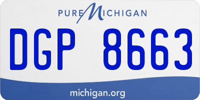 MI license plate DGP8663