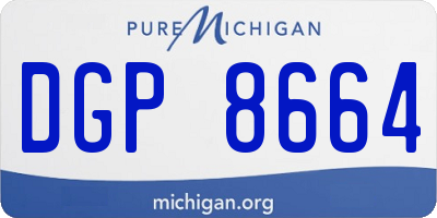 MI license plate DGP8664