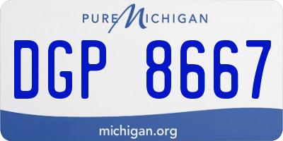 MI license plate DGP8667