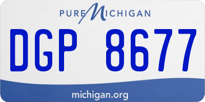 MI license plate DGP8677