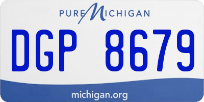 MI license plate DGP8679