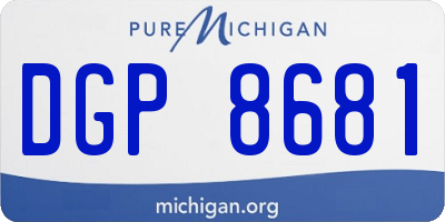 MI license plate DGP8681