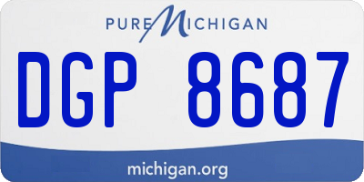 MI license plate DGP8687