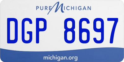 MI license plate DGP8697