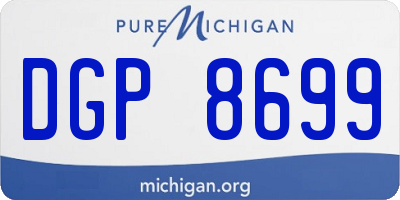 MI license plate DGP8699