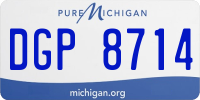 MI license plate DGP8714