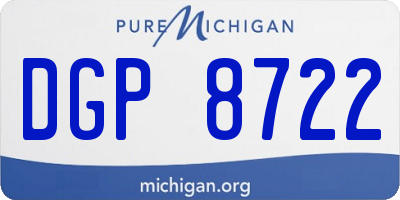 MI license plate DGP8722