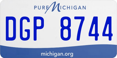 MI license plate DGP8744
