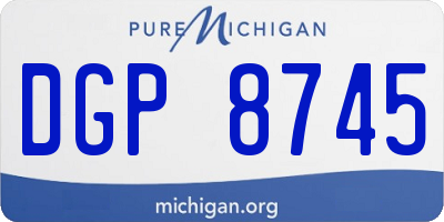 MI license plate DGP8745