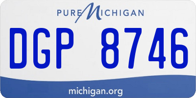MI license plate DGP8746