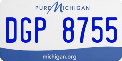 MI license plate DGP8755