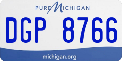 MI license plate DGP8766