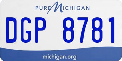 MI license plate DGP8781