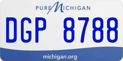 MI license plate DGP8788