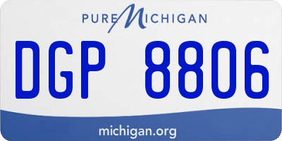 MI license plate DGP8806