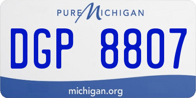MI license plate DGP8807