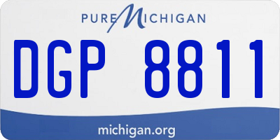 MI license plate DGP8811