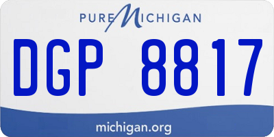 MI license plate DGP8817