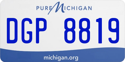 MI license plate DGP8819